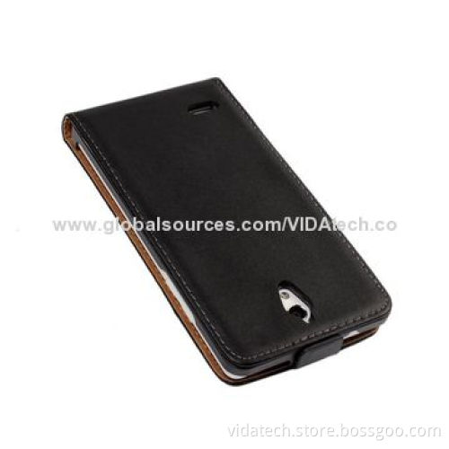Leather Case, Vertical Flip for Huawei G700